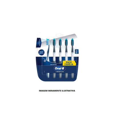 ESCOVA DE DENTE - ORAL-B - PACK FAMILIA MACIA - 5UN